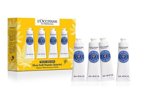 L'Occitane Shea Butter Hand Cream 4-Piece Set (30ml x 4) ($285.12) L'Occitane Shea Butter Hand Cream 4-Piece Set (30ml x 4) ($285.12)